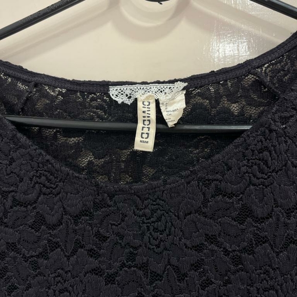 H&M DIVIDED black lace top - Picture 6 of 7